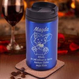 Kubek termiczny- ...Kocham Ciebie Kiciu