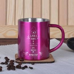 Kubek metalowy-kawa sprawia...