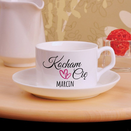 Filiżanka z nadrukiem - Kocham Cię