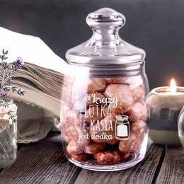 Słoik z piernikami i z grawerunkiem - Krąży plotka, że jestem Słodka
