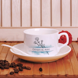Filiżanka z nadrukiem - Dziękuję