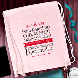 Worek na plecy dla cudownego nauczyciela