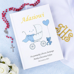 Biblia - Pamiątka Chrztu Świętego - Wózek