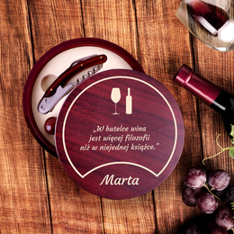 Akcesoria do wina z nadrukiem - IMIĘ