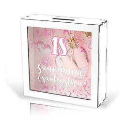 Skarbonka z okazji osiemnastych urodzin - NA SZAMPANA I SZALEŃSTWA