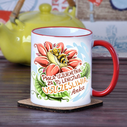 Kubek "Praca uszlachetnia..."