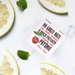 Lusterko białe z nadrukiem -Przyjaciółki