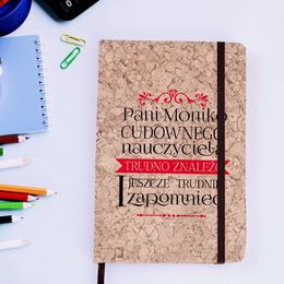 Notes korkowy dla nauczyciela - Cudowny nauczyciel