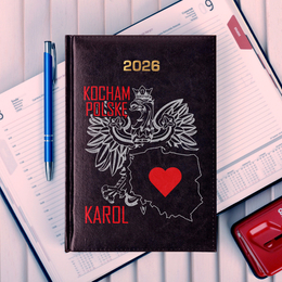 Kalendarz z nadrukiem Orła i imieniem