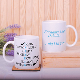 Kubek z nadrukiem- Krzyżówka dla Dziadka