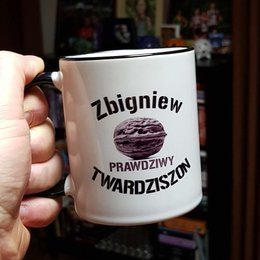 Kubek z nadrukiem "Prawdziwy Twardziszon"